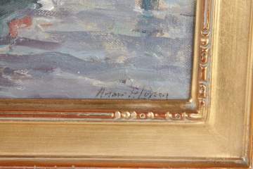 Arthur P. Loysen (1872-1949) Harbor Scene