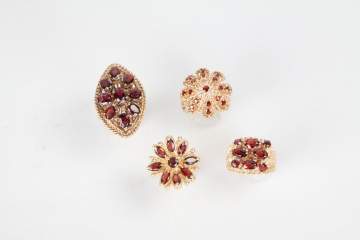 Group of Four Gold Rings