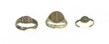 Group of Three Roman Rings