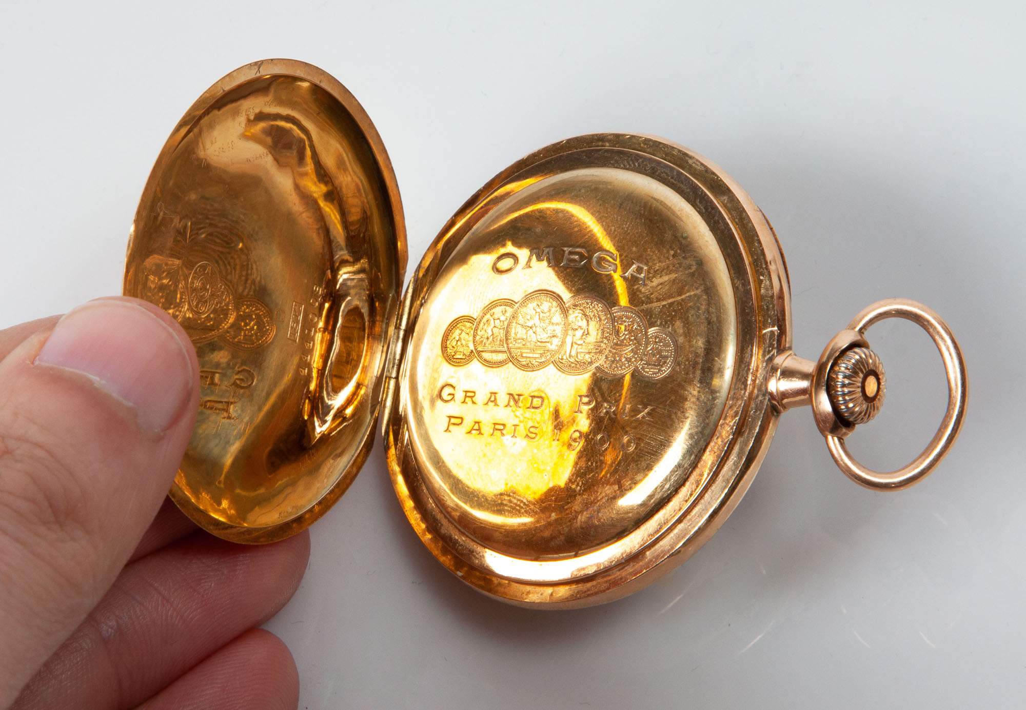 18K Gold Omega Pocket Watch Cottone Auctions