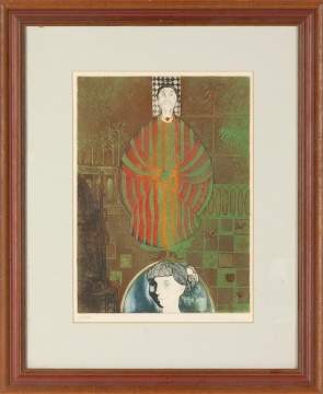 Leticia Tarrago (Mexican, b. 1940) Grandmother Etching