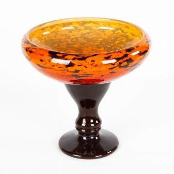 Daum Nancy Pedestal Vase