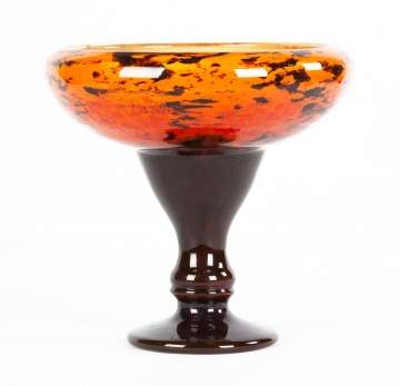 Daum Nancy Pedestal Vase