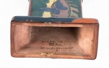 Vintage Royal Gouda Pottery Table Clock