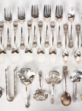 Large Group of Various Sterling Silver Flatware