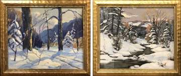 Walter Thomas Sacks (New York, 1901-1961) Winter Landscapes 