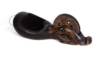 Japanese Carved Wood Ink Box