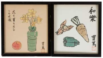 Saneatsu Mushanokoji (Japanese, 1885-1976) Still Lifes