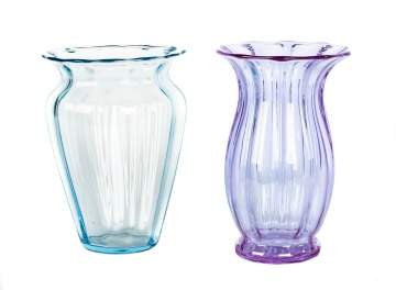 Two Steuben Wisteria Vases