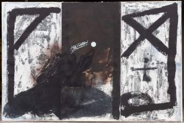 Antoni Tapies (Spanish, 1923-2012) Triptych