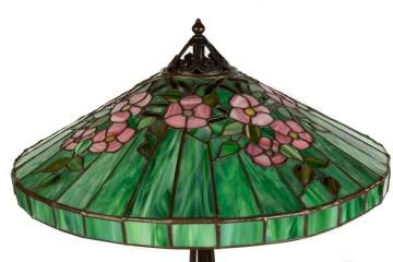 Handel Leaded Floral Lamp
