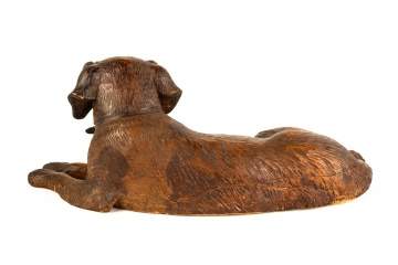 Carved Black Forest Dog
