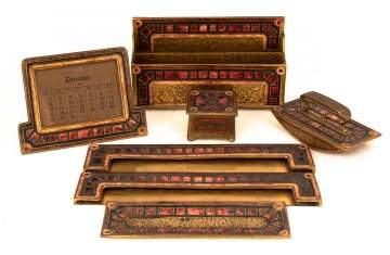 Louis C. Tiffany Furnaces Inc. Art Deco Desk Set