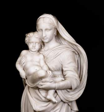 Pasquale Romanelli (Italian, 1812-1887) Madonna & Child