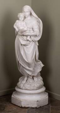 Pasquale Romanelli (Italian, 1812-1887) Madonna & Child