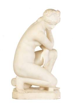 Pieter Barranti (Italian, 19th Century) Crouching Venus