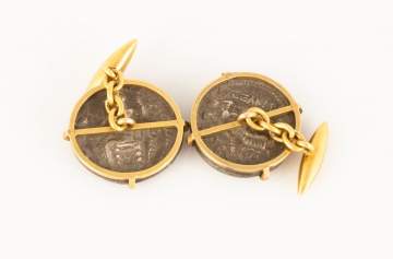 Alexander The Great Silver Tetradrachm Cuff Links