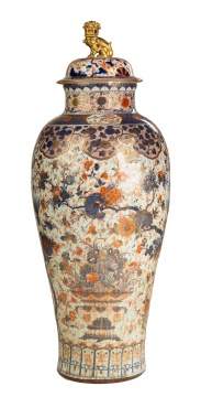 Monumental Imari Floor Vase