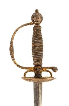 French Gilt Chizled Sword