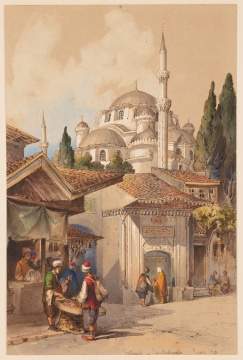 Amedeo Preziosi (Maltese, 1816-1882) Street Scenes of Constantinople