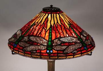 Tiffany Studios, New York, "Dragonfly" Table Lamp