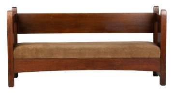 L. J. & G. Oak Even Arm Settle