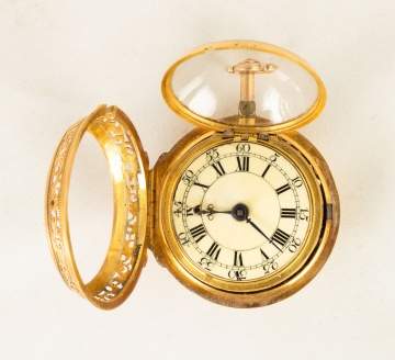 Early English Gold Pocket Watch