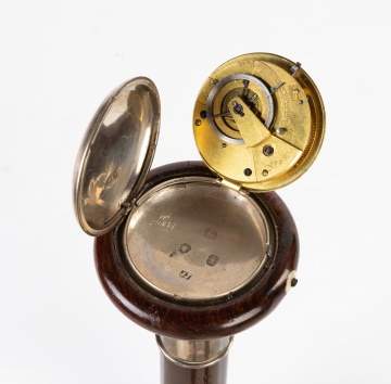 English Walking Stick with Pocket Watch