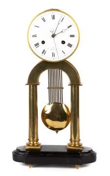 Belgian Skeleton Clock in the Manner of Sarton