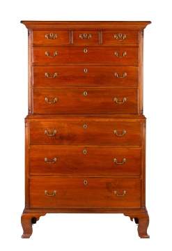 18th Century PA Chippendale Chest on Chest  
