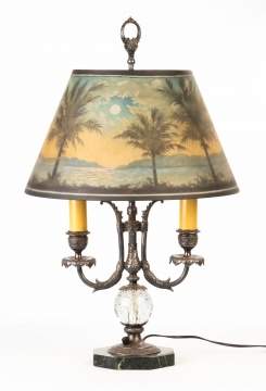 Pairpoint Reverse Painted Table Lamp