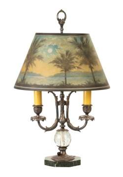 Pairpoint Reverse Painted Table Lamp
