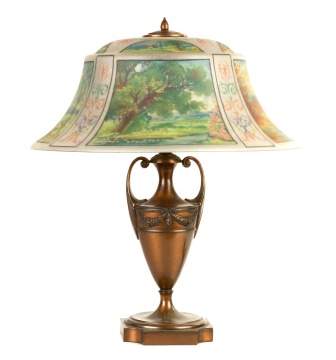 Pairpoint Reverse Painted Table Lamp