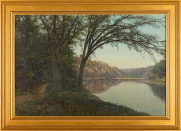Armin Buchterkirch (American, 1859 - 1915) Lake Scene 