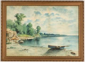 A.W. Sangster (American, 1833 - 1904) Shores of Lake  Erie
