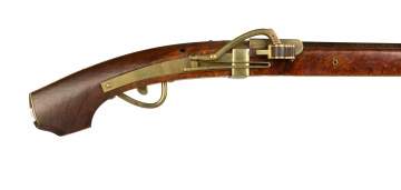 Brass Mounted and Inlaid Long Gun