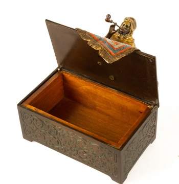 Austrian Cold Patinaed Bronze Covered Box