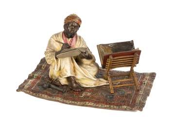 Austrian Cold Patinaed Bronze Seated Figure