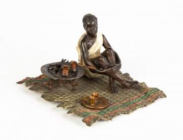 Austrian Cold Patinaed Bronze Seated Figure