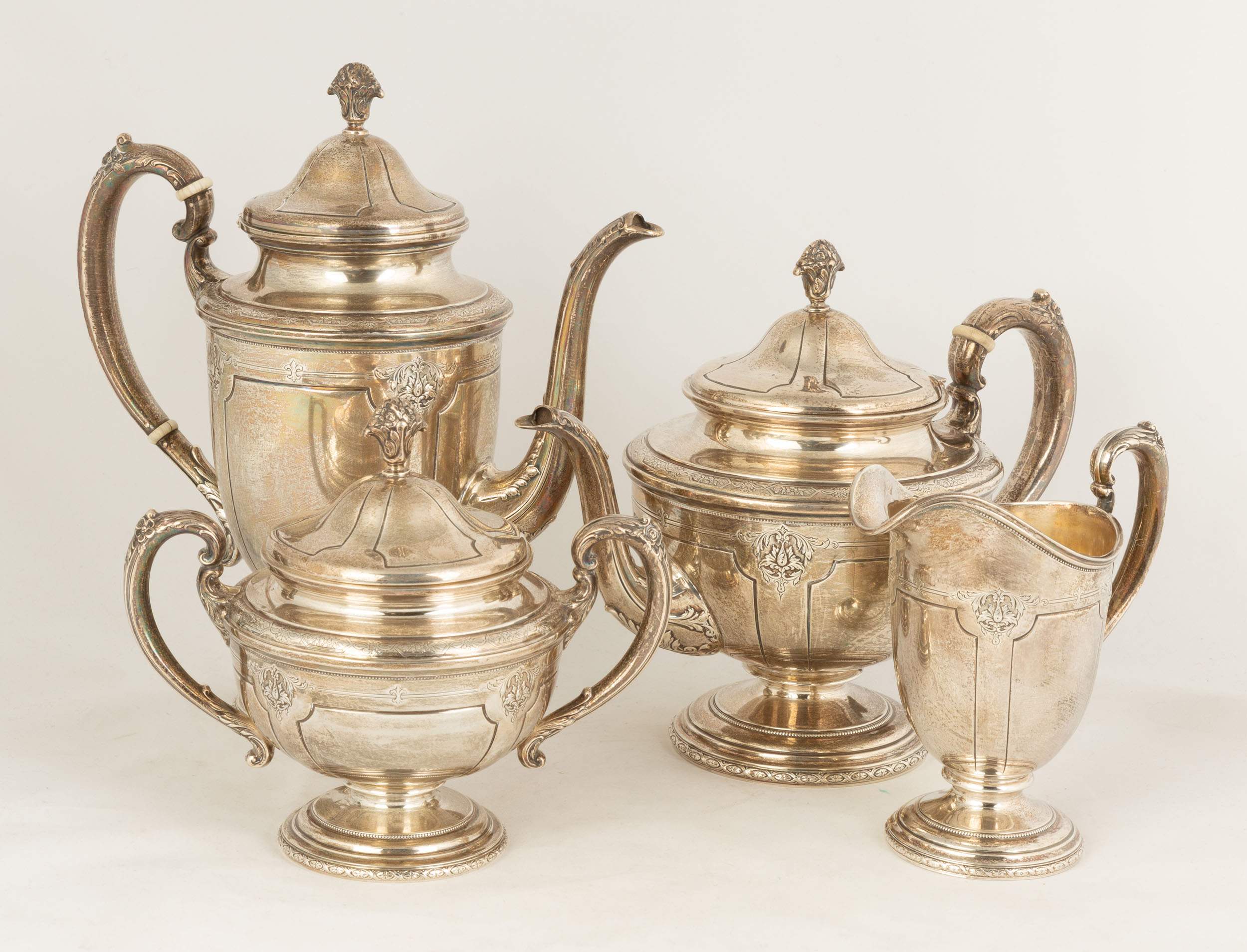 Sterling Louis XIV Towle Tea Set Cottone Auctions