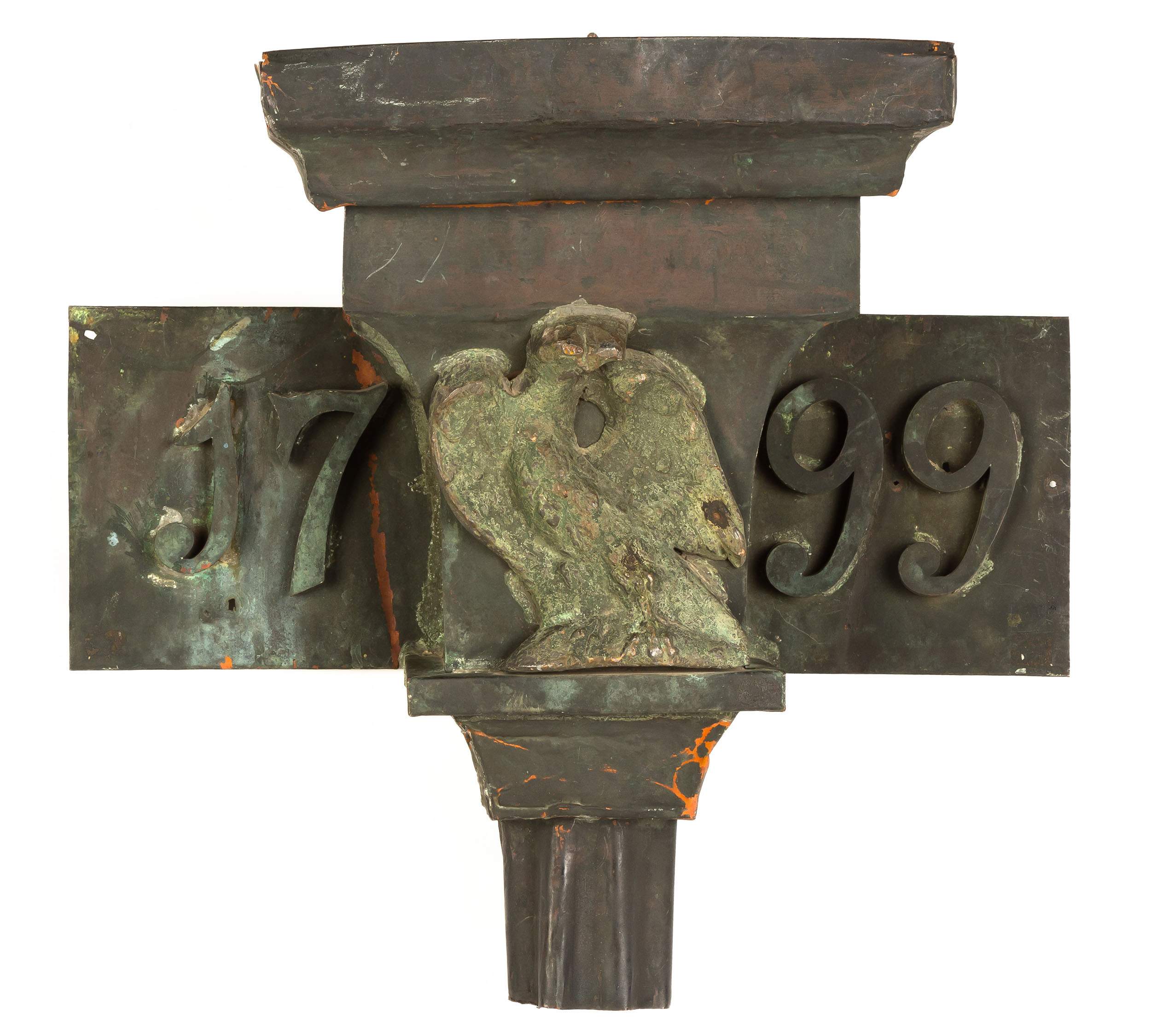 Architectural Copper Downspout with Eagle Cottone Auctions