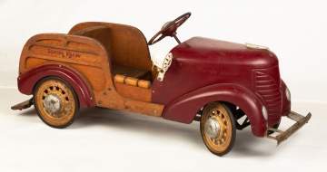 Vintage Woody Station Wagon Pedal Car