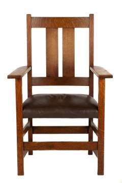 Oak Arts and Crafts Armchair