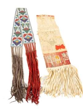 Santee Beaded Sash and Plains Pipe Bag