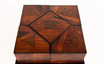 Japanese Inlaid and Laquered Covered Boxes
