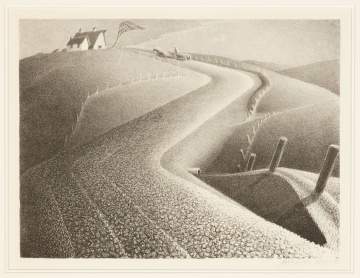 Grant Wood (American, 1891 - 1942) "March"