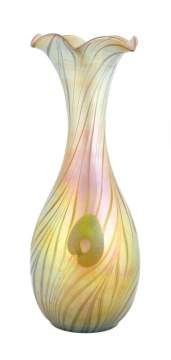 Decorated Steuben Aurene Vase