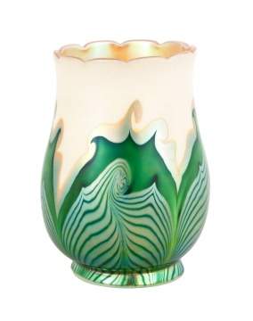 Rare Steuben Decorated Shade