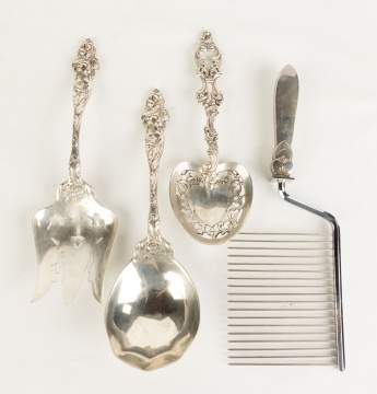 Four Sterling Silver Serving Pieces