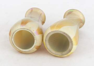 Attributed to Tiffany Studios. Pair of Candle Lamp Shades